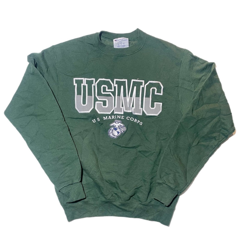 Champion USMC Crewneck Sweater Sz Small